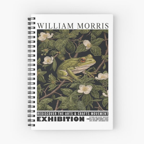 Item preview, William Morris Frog Animal Botanical designed and sold by MidCenturyStore.