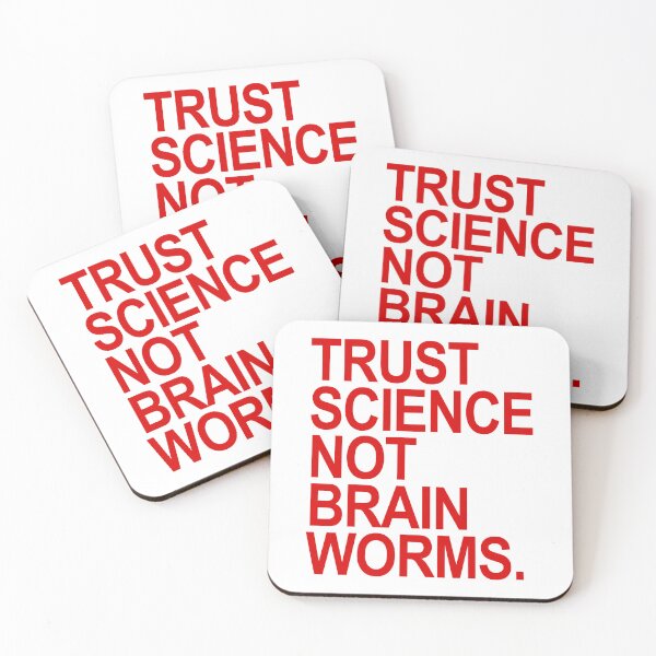 Item preview, Trust Science NOT Brain Worms (red 2) designed and sold by Thelittlelord.