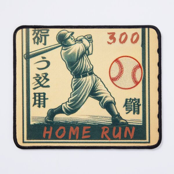 Item preview, Home Run Baseball Vintage Postage Stamp Retro Aesthetic Design designed and sold by No1RetroStamps.