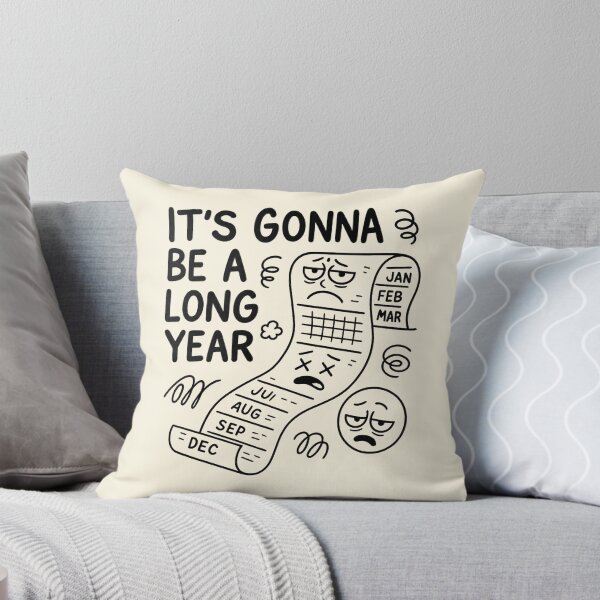 Item preview, It’s Gonna Be A Long Year – Funny Cartoon Calendar Design designed and sold by Bratak.