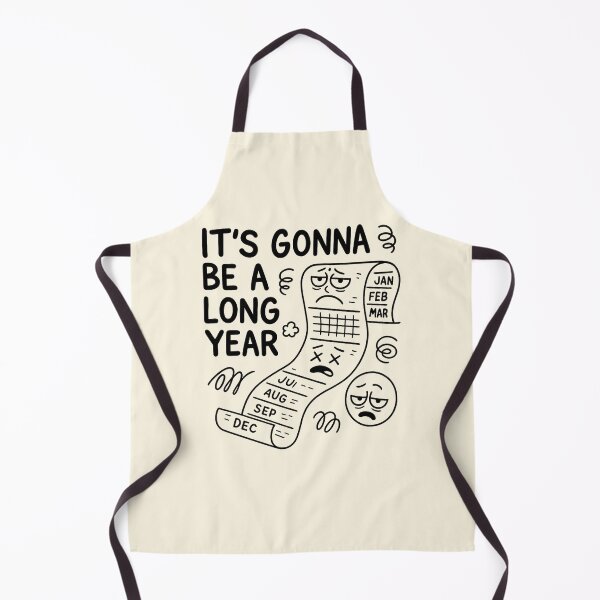 Item preview, It’s Gonna Be A Long Year – Funny Cartoon Calendar Design designed and sold by Bratak.