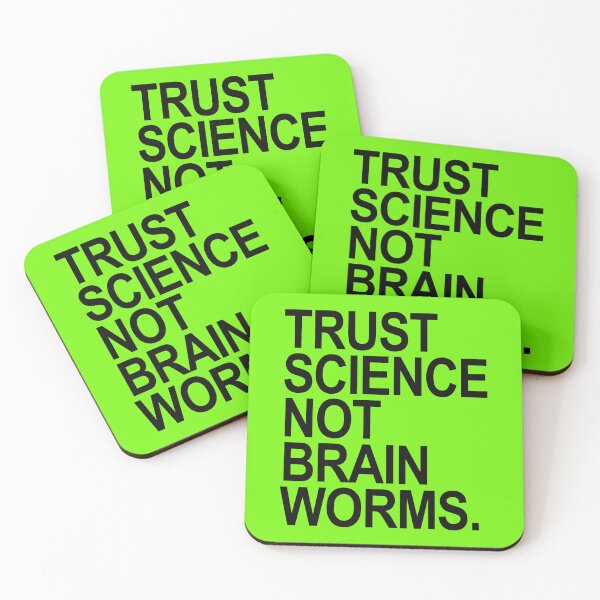 Item preview, Trust Science NOT Brain Worms (black 2) designed and sold by Thelittlelord.