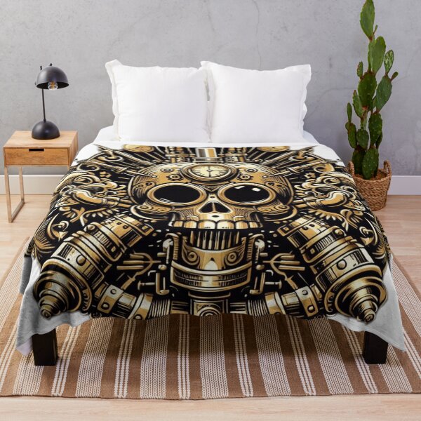 Item preview, Steampunk Skull Brass Artwork – Intricate Victorian Mechanical Design designed and sold by DIQDESIGN.