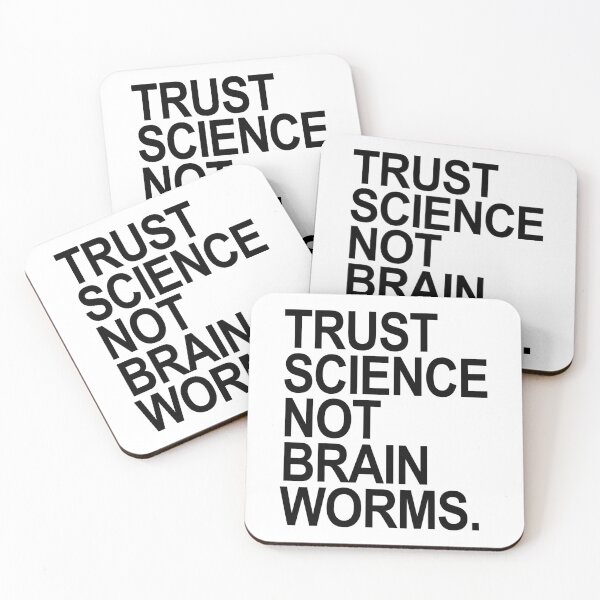 Item preview, Trust Science NOT Brain Worms (black) designed and sold by Thelittlelord.