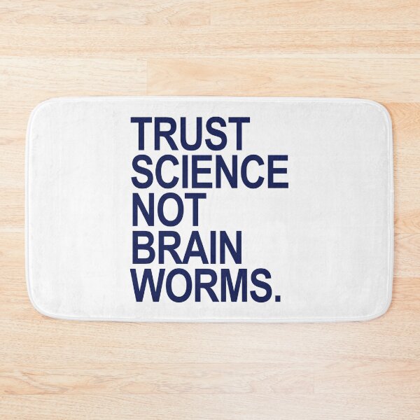 Item preview, Trust Science NOT Brain Worms (navy) designed and sold by Thelittlelord.