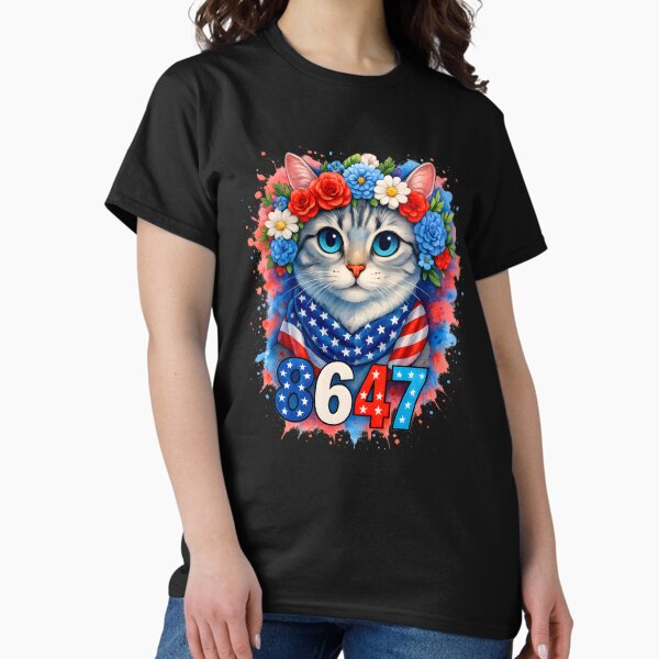 Item preview, 8647 Floral Retro 86 47 Cat Lovers designed and sold by BRVART.
