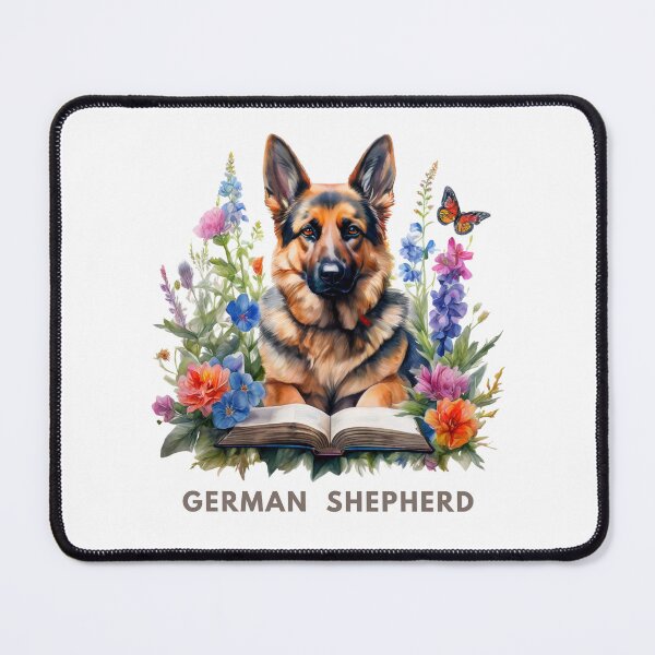 Item preview, Flowers growing from book | German Shepherd | Bookoholic designed and sold by GrifonJ.
