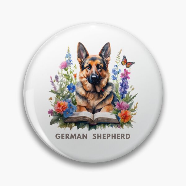 Item preview, Flowers growing from book | German Shepherd | Bookoholic designed and sold by GrifonJ.
