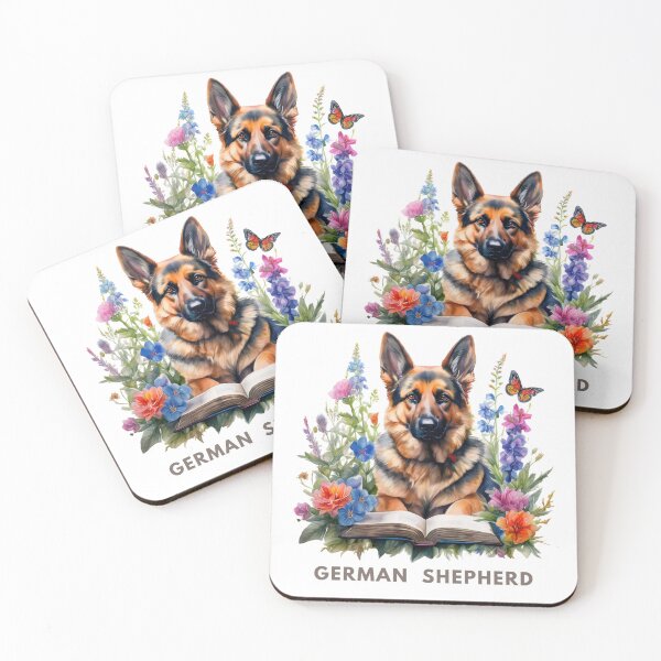 Item preview, Flowers growing from book | German Shepherd | Bookoholic designed and sold by GrifonJ.
