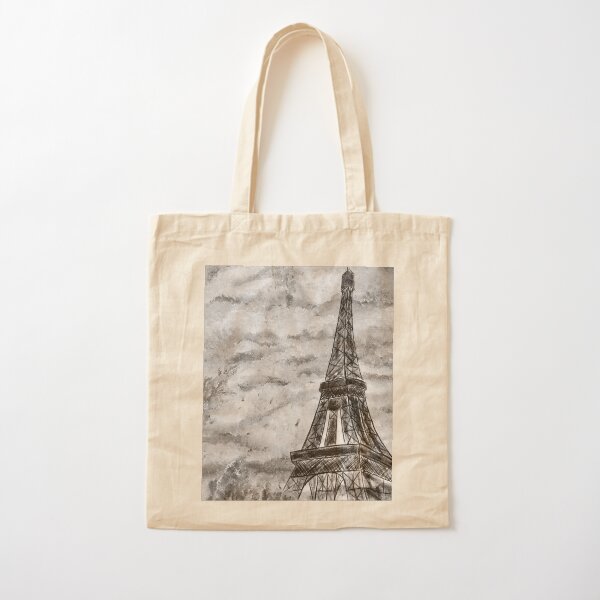 Item preview, Eiffel Tower Painting designed and sold by PatchworkHues.
