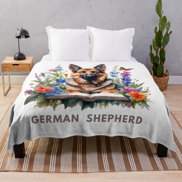 Item preview, Flowers growing from book | German Shepherd | Bookoholic designed and sold by GrifonJ.