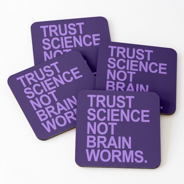 Item preview, Trust Science NOT Brain Worms (lavender 2) designed and sold by Thelittlelord.