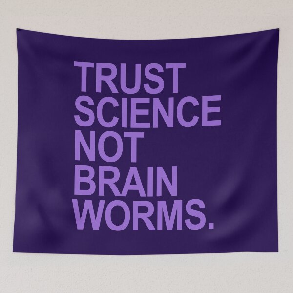 Item preview, Trust Science NOT Brain Worms (lavender 2) designed and sold by Thelittlelord.
