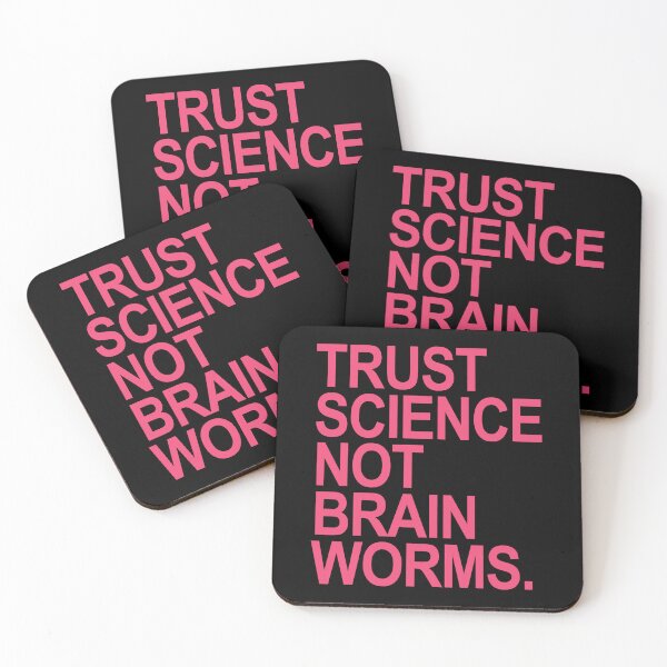 Item preview, Trust Science NOT Brain Worms (pink peach) designed and sold by Thelittlelord.