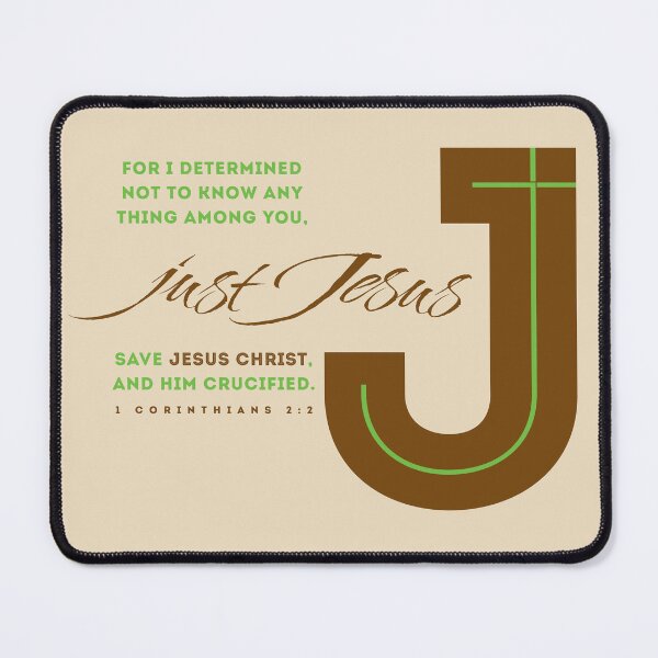 Item preview, Just JESUS (1Corinthians 2:2) designed and sold by square1studio.