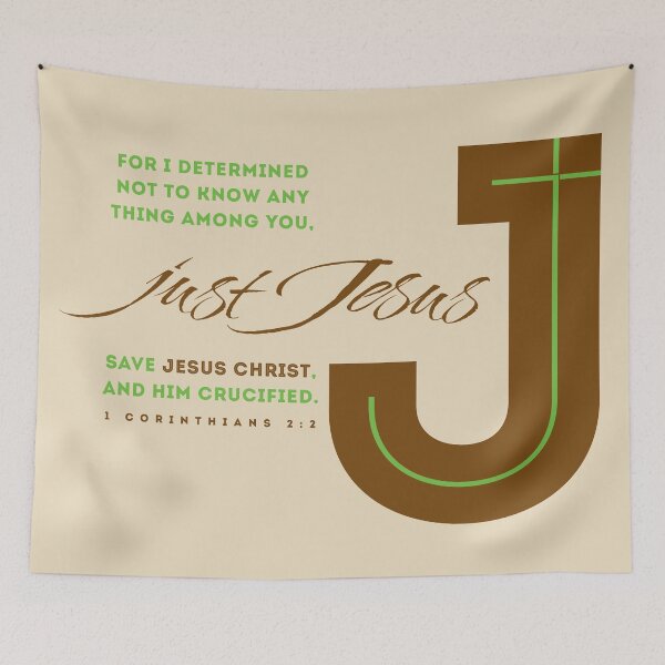 Item preview, Just JESUS (1Corinthians 2:2) designed and sold by square1studio.