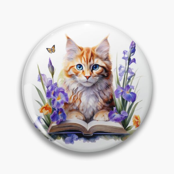 Item preview, Flores que crecen de un libro | Gato | Bookoholic designed and sold by GrifonJ.