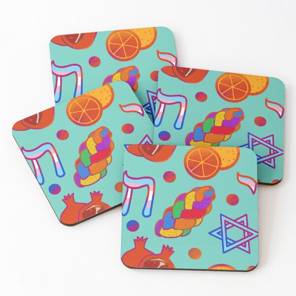 Item preview, Queer Jewish Pride 2025 (2, Teal Tile) designed and sold by PeaceforIsrael.