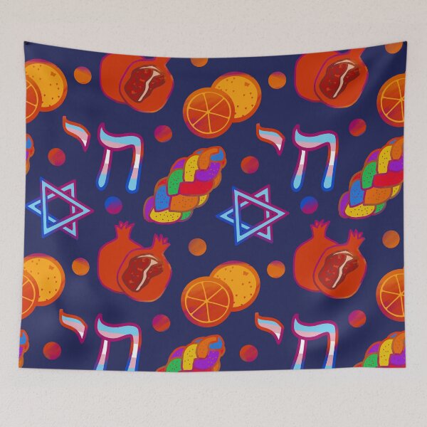 Item preview, Queer Jewish Pride 2025 (1, Midnight Tile) designed and sold by PeaceforIsrael.