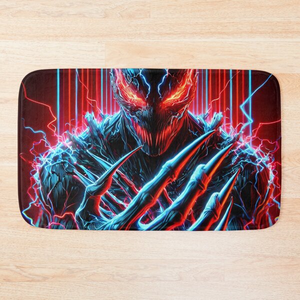 Item preview, Neon Cyber Demon: Electrifying Futuristic Villain designed and sold by FusionCipher.