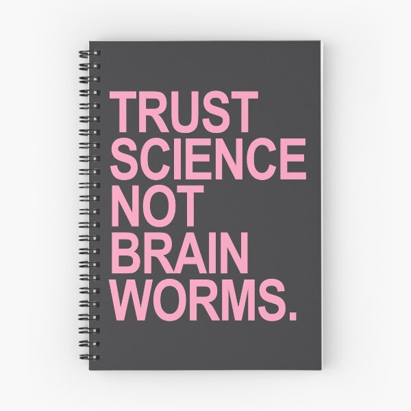 Item preview, Trust Science NOT Brain Worms (dusty pink) designed and sold by Thelittlelord.