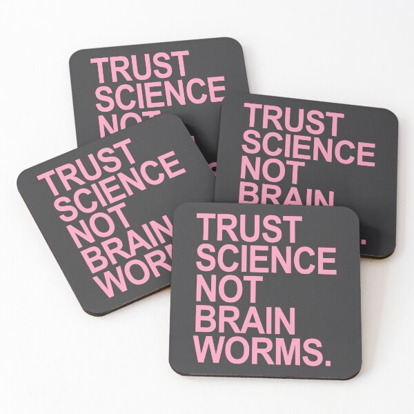 Item preview, Trust Science NOT Brain Worms (dusty pink) designed and sold by Thelittlelord.
