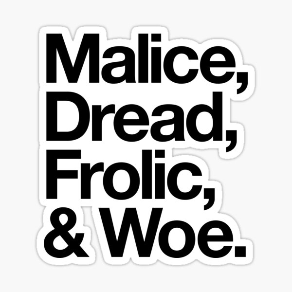 Item preview, Severence tempers. Malice, Dread, Frolic, and Woe designed and sold by The Common Tee.