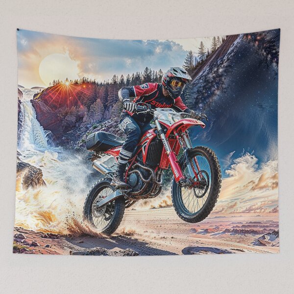 Item preview, Motocross Fantasy Art designed and sold by Skye Ryan-Evans.