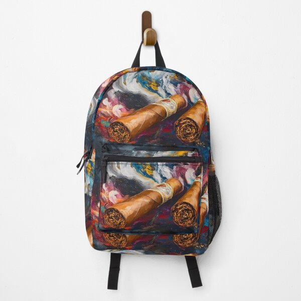 Item preview, Cigars in Motion - Swirling Colors and Bold Contrasts Create a Dynamic Energy designed and sold by OlfactoART Studio.