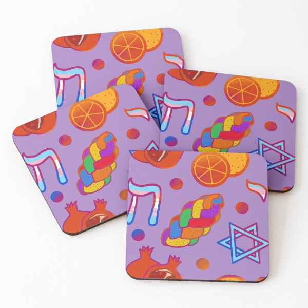 Item preview, Queer Jewish Pride 2025 (4, Lavender Tile) designed and sold by PeaceforIsrael.