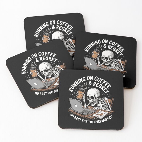 Item preview, Dead Tired: Skeleton’s Coffee Struggle designed and sold by SkeletonsDanger.