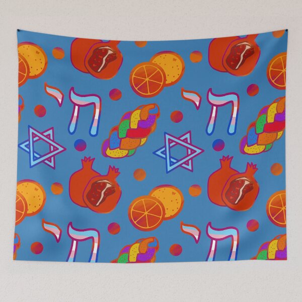 Item preview, Queer Jewish Pride 2025 (5, Blue Tile) designed and sold by PeaceforIsrael.