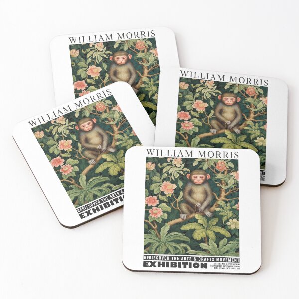 Item preview, William Morris Monkey Jungle Botanical designed and sold by MidCenturyStore.