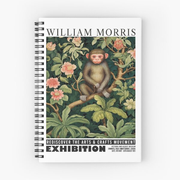 Item preview, William Morris Monkey Jungle Botanical designed and sold by MidCenturyStore.