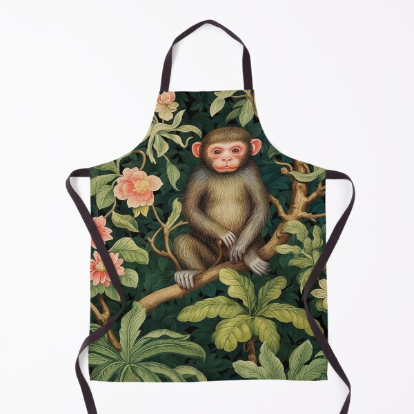 Item preview, William Morris Monkey Jungle Botanical designed and sold by MidCenturyStore.