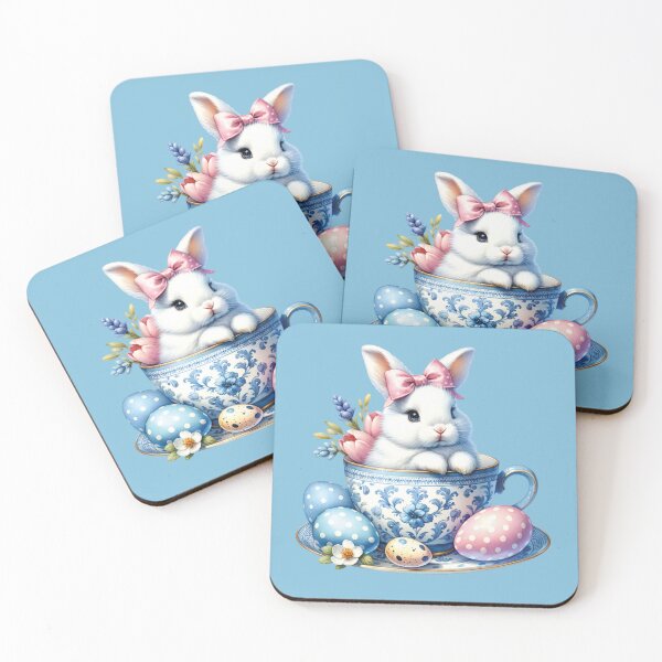 Item preview, Teacup Easter Bunny designed and sold by kjanedesigns.