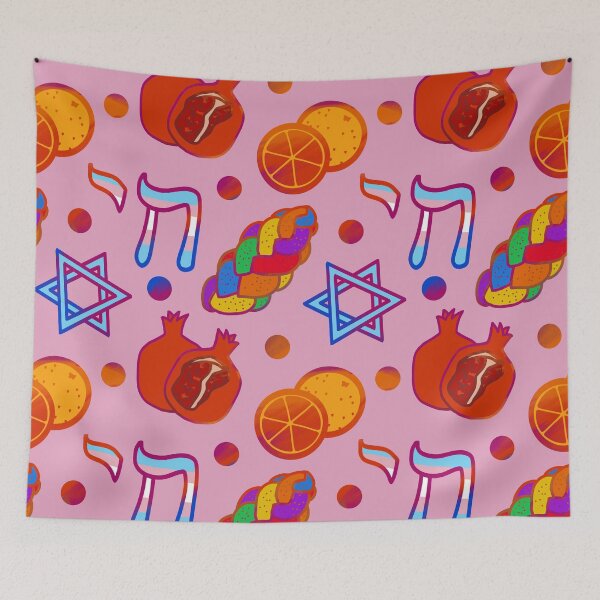 Item preview, Queer Jewish Pride 2025 (6, Pink Tile) designed and sold by PeaceforIsrael.