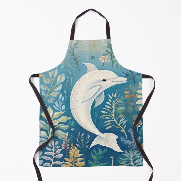 Item preview, William Morris Dolphin Ocean Botanical designed and sold by MidCenturyStore.