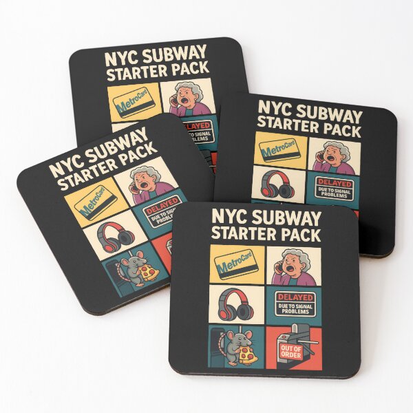 Item preview, NYC Subway Starter Pack – Funny New York Meme Design designed and sold by MayaDelaye.