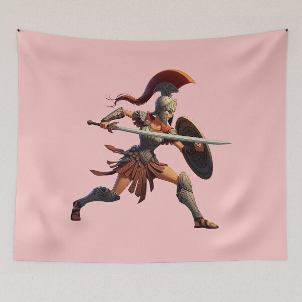 Item preview, Dynamic Female Warrior Design for Striking Products designed and sold by Epick7.