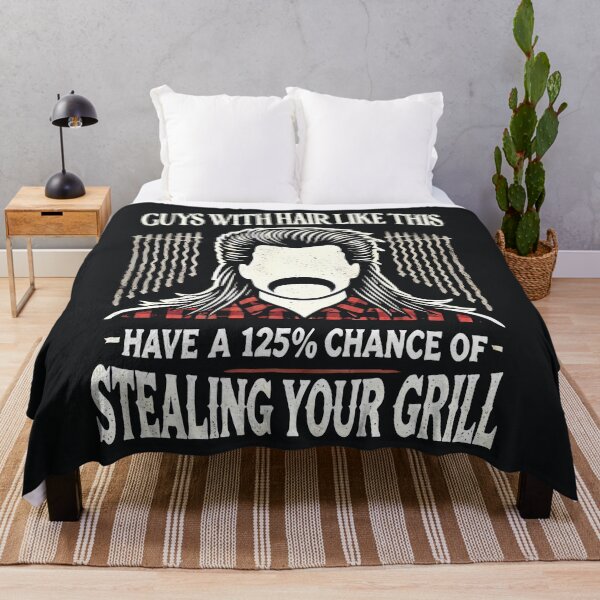 Item preview, Guys With Hair Like This Have a 125% Of Stealing Your Grill designed and sold by CreepyCornerArt.