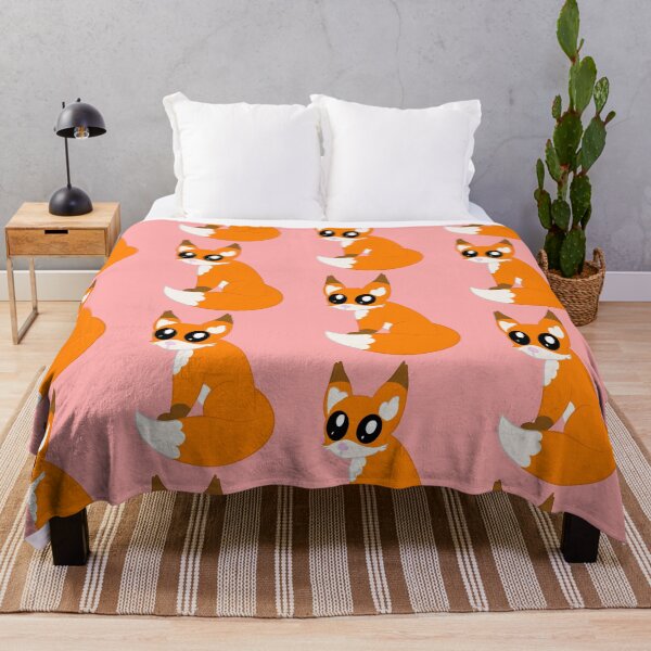 Item preview, Little fox (red background) designed and sold by CreationsByFey.