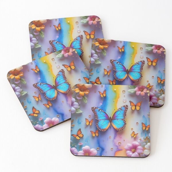 Item preview, vibrant monarch butterflies designed and sold by Neranchara.