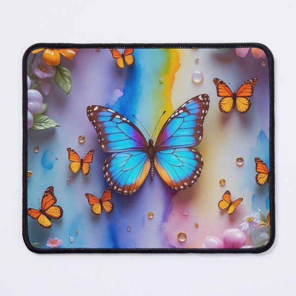 Item preview, vibrant monarch butterflies designed and sold by Neranchara.