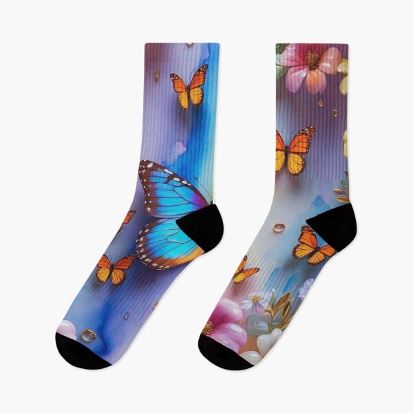 Item preview, vibrant monarch butterflies designed and sold by Neranchara.