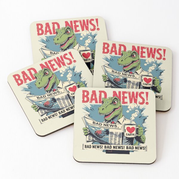 Item preview, Bad News Dino – Apocalypse Humor designed and sold by ApriNoeScor.