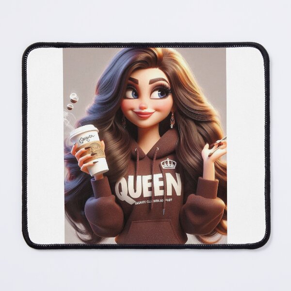 Item preview, Queen Toonie female brown hoodie white font designed and sold by Savage.SelfHelp .