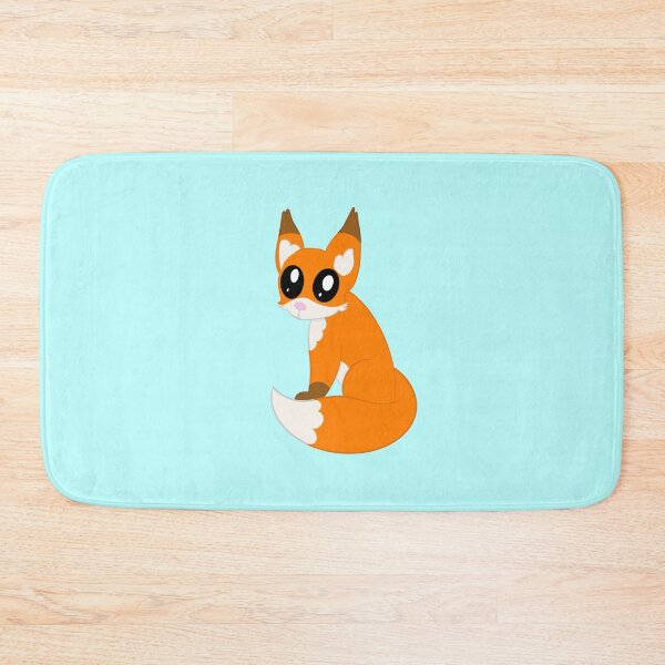 Item preview, Little fox (light blue background) designed and sold by CreationsByFey.