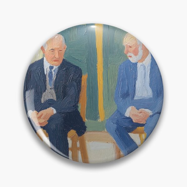 Item preview, Francis Crick and James Watson | Post-impressionist painting style designed and sold by ComicsFactory.