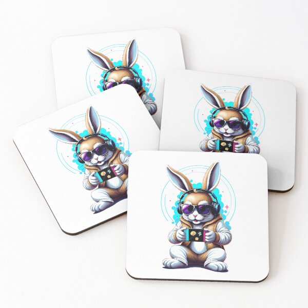Item preview, Happy Easter Day Bunny Video Game Bunny Eggs designed and sold by Dot1001.